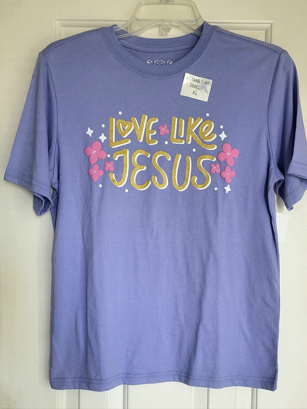 Youth/Sm Adult 'Love Like Jesus' Graphic Tee - Lavender